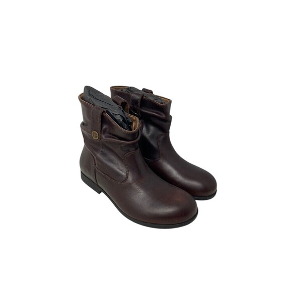 Birkenstock Leather Boots Women's Size 5 Sarnia Espresso Dark Brown NEW - Picture 2 of 11